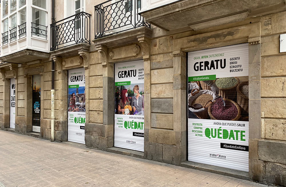 Campaña Quédate en Álava Diputación Foral de Álava Ayuntamiento de Vitoria-Gasteiz