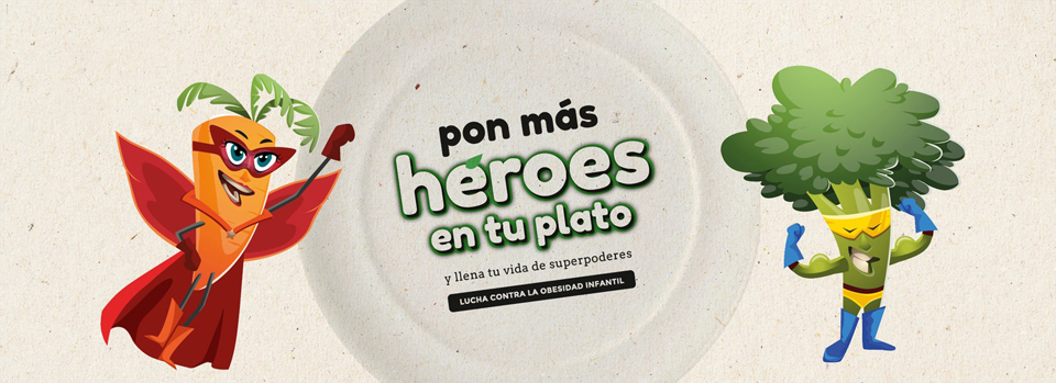 Imágenes de la campaña Pon más héroes en tu plato