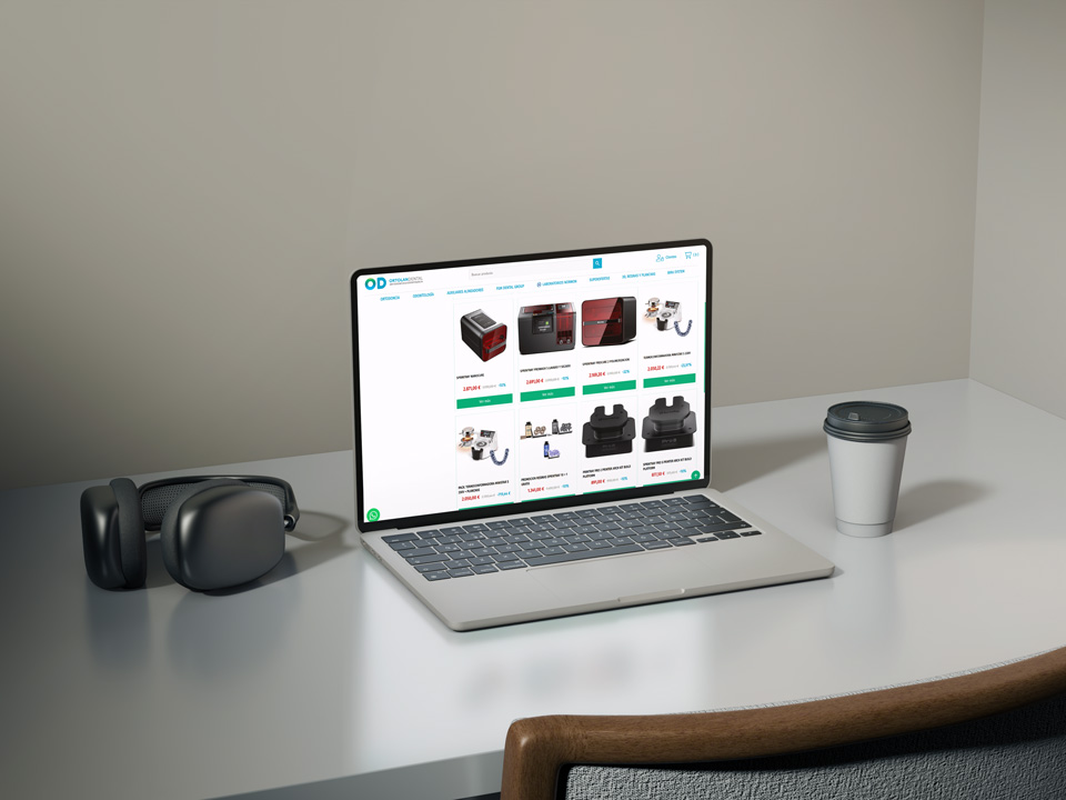 Imágenes del eCommerce de Ortolan Dental